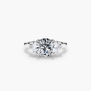 The Cadillac Three Stone Lab Diamond Engagement Ring