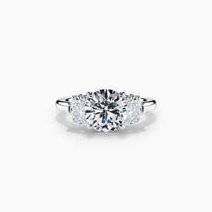 The Oval Three Stone Lab Diamond Engagement Ring