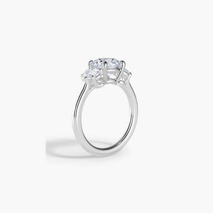 The Oval Three Stone Lab Diamond Engagement Ring