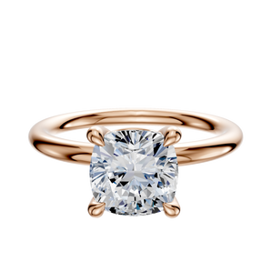 14K Rose Gold 4 Prong Basket Classic Dome 2.0mm Engagement Ring