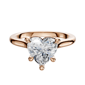 14K Rose Gold 4 Prong Basket Cathedral Dome 2.0mm Engagement Ring