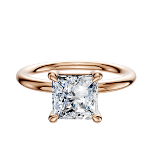14K Rose Gold 4 Prong Basket Classic Dome 2.0mm Engagement Ring
