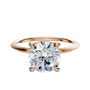 14K Rose Gold 4 Prong Basket Classic Knife Edge 1.5mm Engagement Ring