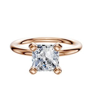 14K Rose Gold 4 Prong Classic Dome 2.0mm Engagement Ring