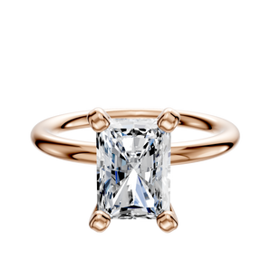 14K Rose Gold 4 Prong Classic Dome 2.0mm Engagement Ring