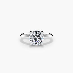 The Classic Solitaire Knife Edge Lab Diamond Engagement Ring