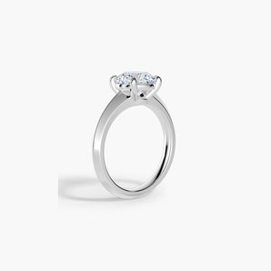 The Classic Solitaire Knife Edge Lab Diamond Engagement Ring