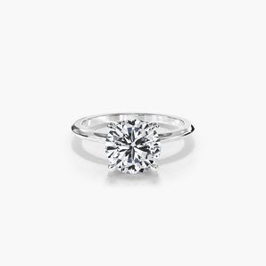 The Classic Solitaire 4-Prong Basket Setting Lab Diamond Engagement Ring