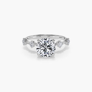 The Unique Station Band Lab Diamond Engagement Ring