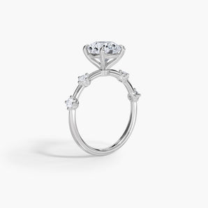 The Unique Station Band Lab Diamond Engagement Ring