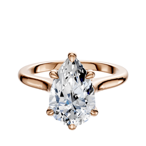 14K Rose Gold 6 Prong Basket Cathedral Dome 2.0mm Engagement Ring