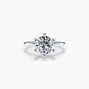 The Classic Solitaire 6-Prong Lab Diamond Engagement Ring