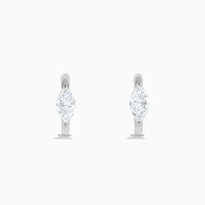 The Brilliant Marquise Huggie Earring 