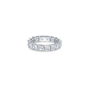 Cushion Eternity Wide Band with Lab Diamonds