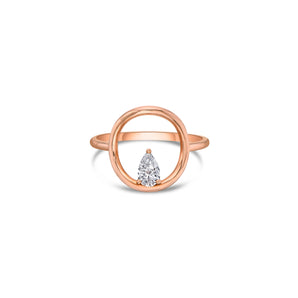 Circa Ring with Pear Lab Diamond