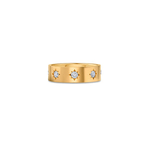 Constellation Band Ring with Round Lab Diamonds
