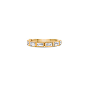 Dashes Ring with Baguette Lab Diamonds