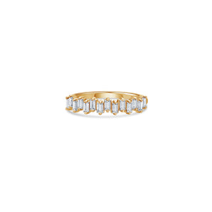 Staccato Band Ring with Baguette Lab Diamonds