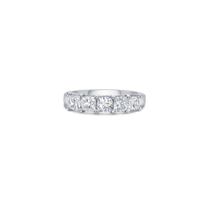 Five Stone Classic Band with Cushion Cut Lab Diamonds