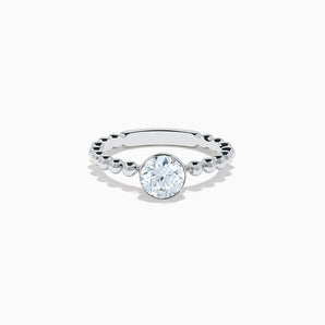 The Star Beaded Solitaire Ring