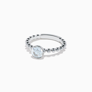 The Star Beaded Solitaire Ring