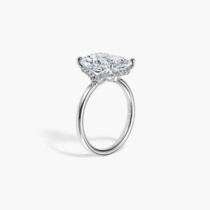 The Hidden Halo Pavé Lab Diamond Engagement Ring