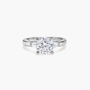 The Taper Three Stone Lab Diamond Engagement Ring