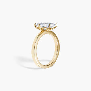 The Unique Tilt Marquise Lab Diamond Engagement Ring