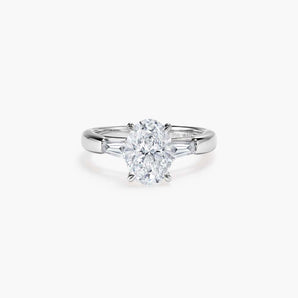 The Three Stone Oval Lab Diamond Engagement Ring