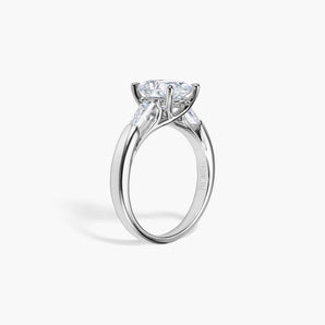 The Three Stone Oval Lab Diamond Engagement Ring