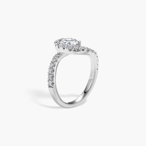 The Unique Swirl Lab Diamond Engagement Ring