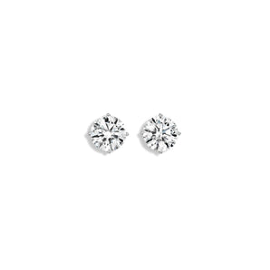 Stud Earring with Round Cut Lab Diamonds